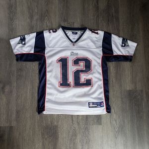 Patriots Reebok Brady #12 Onfield Jersey